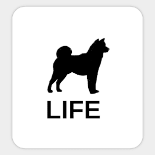 shiba inu life Sticker